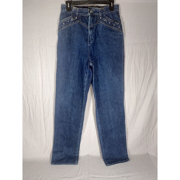Rockies Denim - Vintage Rockies Jeans Womens 9/10 Long Dark Wash Western Studded Slim